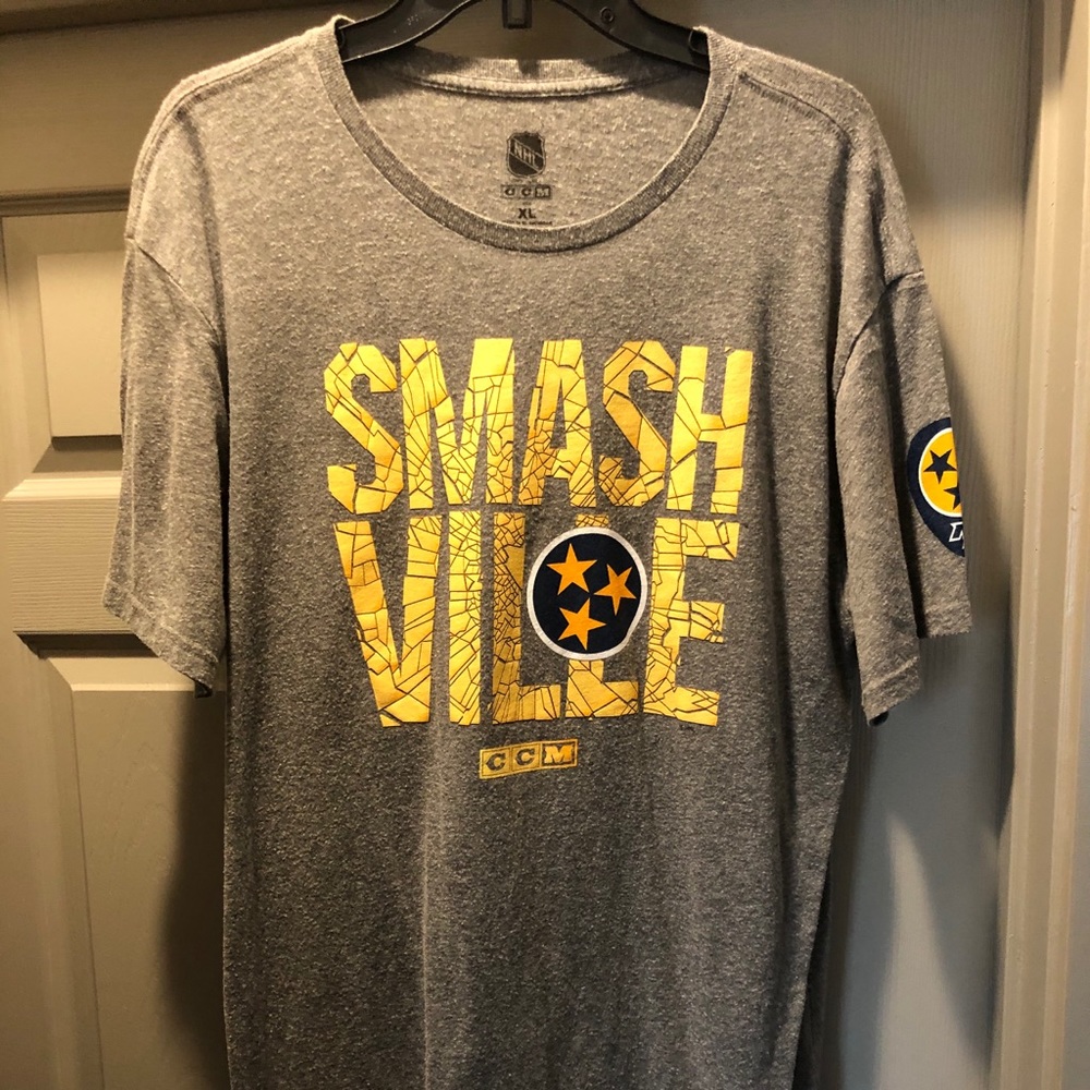 Short sleeve CCM NHL Nashville Predators T-shirt